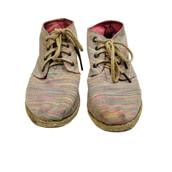 TOMS Pilar Stripe Rope Desert Botas - Size 7.5 - Picture 7 of 15